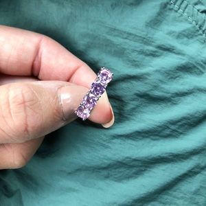 🌸💎 Pink drop top belly button ring